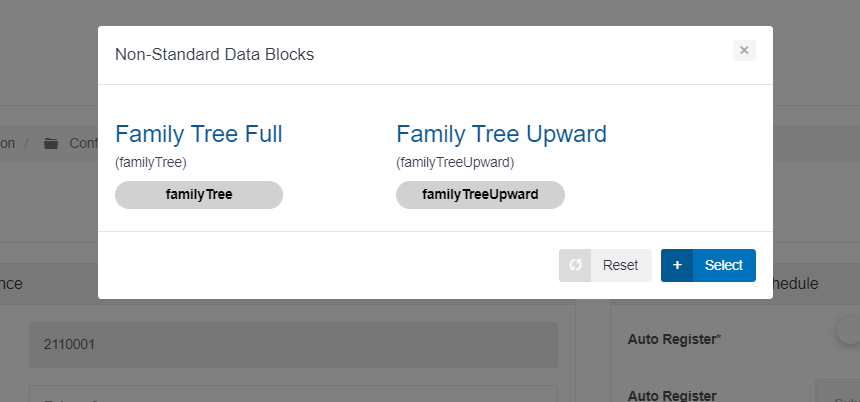 Non Standard Data Block